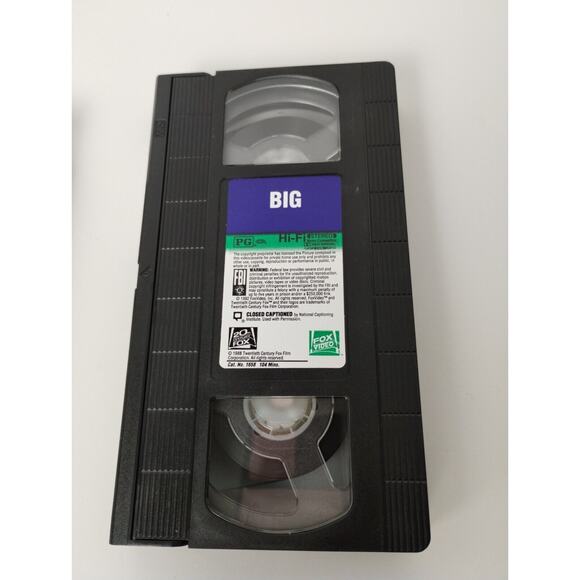 Big (VHS, 1989) CBS FOX Original Release Tom Hanks - Picture 4 of 4